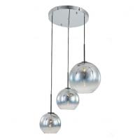 Подвес Восход Прозрачно-Хромовый KINK Light из 3х прозрачно-хромовый