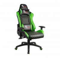 Кресло для геймеров College BX-3813/Green экокожа Чёрный/зелёный