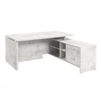 Стол с опорной тумбой правый Festus FI-121R.DD Хромикс белый 2100x1800x750 (Экспро)