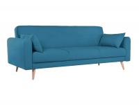 Трёхместный диван-релакс Paen рогожка Uno biruza Бирюзовый 2160х900х860 (Finsoffa)