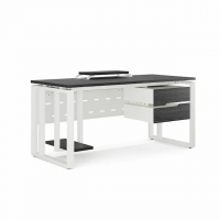 Стол офисный Kobor O2-120/60 white/wood 