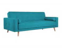 Трёхместный диван-релакс Selvik рогожка Uno biruza Бирюзовый 2160х900х860 (Finsoffa)