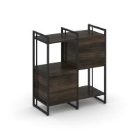Rift Шкаф комбинированый RF.NS-005 Дуб Мали/Металл Черный/Черный Ручки 820*396*924