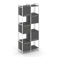 Rift Шкаф комбинированый RF.NS-003 Антрацит NEW/Металл Белый/Белый Ручки 820*396*2010
