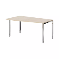 Стол письменный левый Xten Gloss XGCT 169.1(L) Бук тиара/Полированная сталь 1600х900х750 (Skyland)