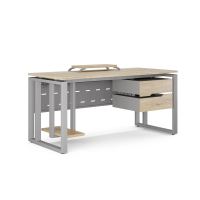 Стол офисный Kobor O2-180/60 aluminum/natural