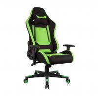 Кресло для геймеров College BX-3760 Black/Green экокожа Чёрный/зелёный
