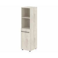 Шкаф для документов узкий средний с глухой малой дверью Skyland Loftis LMC 40.5(L) Сосна Эдмонт 400х430х1517
