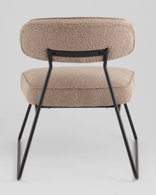 Кресло лаунж Kate букле бежевый Stool Group