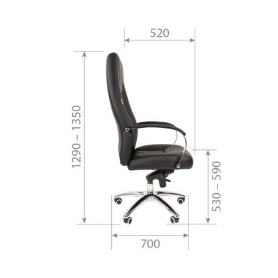 КОМПЬЮТЕРНОЕ КРЕСЛО ДЛЯ РУКОВОДИТЕЛЯ CHAIRMAN 950 ЧЁРНЫЙ