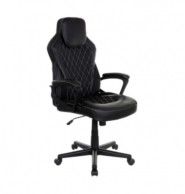 Кресло для геймеров College BX-3769/Black экокожа Чёрный