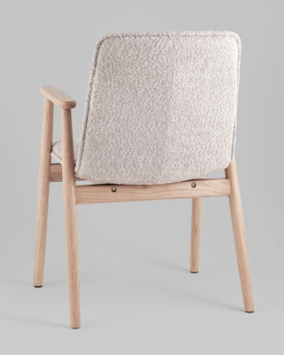 Стул обеденный Philo с деревянными ножками серый Stool Group